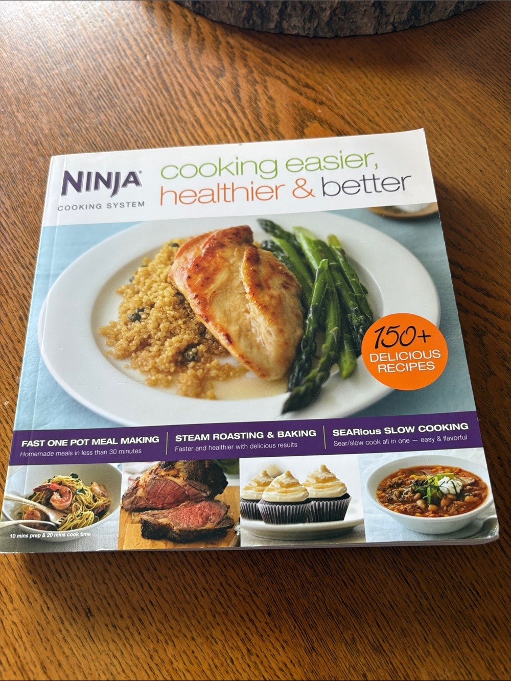 Ninja Cookbook — White, Green & Orange Cover